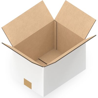 KK VERPACKUNGEN 20 Stück Versandkartons 385 X 285 X 250 Mm Kartons 2-wellig Weiß KK VERPACKUNGEN 20 Stück Versandkartons 385 X 285 X 250 Mm Kartons 2-wellig Weiß