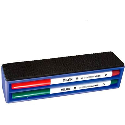Milan - Blister Mit Magnetischem Radiergummi + 4 Whiteboard-markern Milan - Blister Mit Magnetischem Radiergummi + 4 Whiteboard-markern