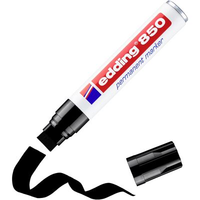 Edding - 4-850-1-4001 Permanentmarker Schwarz Wasserfest: Ja Edding - 4-850-1-4001 Permanentmarker Schwarz Wasserfest: Ja