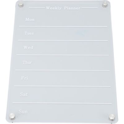 LEDE Wiederverwendbare, Transparente Kalender-planungstafel, Magnetische Acryl-whiteboard-tafel Für Den Kühlschrank, Wochenplaner LEDE Wiederverwendbare, Transparente Kalender-planungstafel, Magnetische Acryl-whiteboard-tafel Für Den Kühlschrank, Wochenplaner