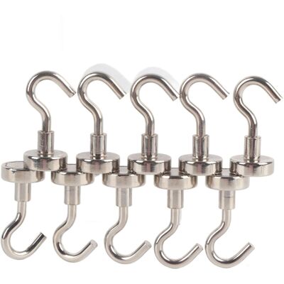 HEAT Set Mit 10 Extra Starken 16-mm-magnethaken, Leistungsstarke Magnete Zum Aufhängen, Für Die Organisation Im Innenbereich Und Zur Aufbewahrung HEAT Set Mit 10 Extra Starken 16-mm-magnethaken, Leistungsstarke Magnete Zum Aufhängen, Für Die Organisation Im Innenbereich Und Zur Aufbewahrung