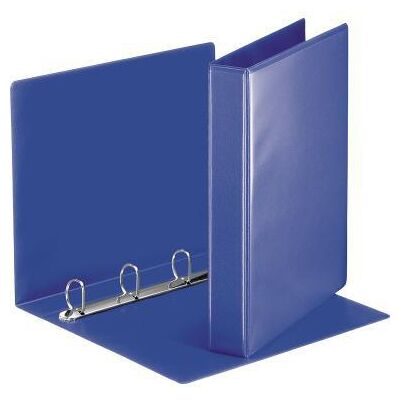 Esselte Präsentationsringbuch 51mm Din A4 4 Ringe D-mechanik Graupappe Blau Esselte Präsentationsringbuch 51mm Din A4 4 Ringe D-mechanik Graupappe Blau
