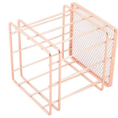 HEAT Aufbewahrungskorb Aus Roségoldenem Eisen, Schreibtisch-organizer, Dekorative Metallbox Für Accessoires, Einzelpackung HEAT Aufbewahrungskorb Aus Roségoldenem Eisen, Schreibtisch-organizer, Dekorative Metallbox Für Accessoires, Einzelpackung