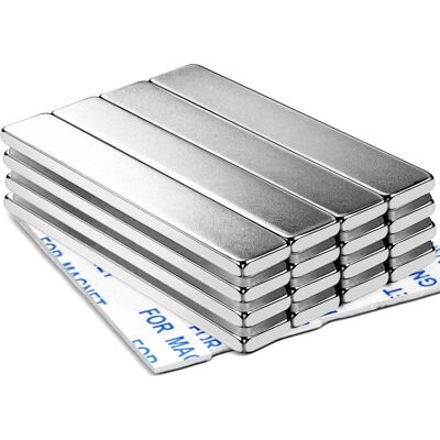OEM Diymag Starke Neodym-magnete Mit Doppelseitigem Klebeband, Neodym-magnet (seltenerdmagnet) – 60 X 10 X 3 Mm, 16er-packung OEM Diymag Starke Neodym-magnete Mit Doppelseitigem Klebeband, Neodym-magnet (seltenerdmagnet) – 60 X 10 X 3 Mm, 16er-packung