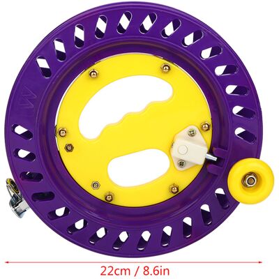 HEAT Bobine De 22 Cm En Plastique Durable Pour Ligne De Cerf-volant, Avec Porte-bobine Et Outil D'Enroulement (violet) HEAT Bobine De 22 Cm En Plastique Durable Pour Ligne De Cerf-volant, Avec Porte-bobine Et Outil D'Enroulement (violet)