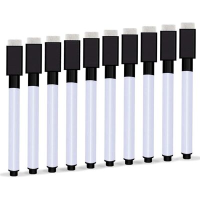 OEM Whiteboard-marker – 10 Stück – Aluminiumfolienmarker – Abwischbare Magnetische Whiteboard-marker – Whiteboard-marker (11,3 X 1 Cm) – Schwarze Tinte OEM Whiteboard-marker – 10 Stück – Aluminiumfolienmarker – Abwischbare Magnetische Whiteboard-marker – Whiteboard-marker (11,3 X 1 Cm) – Schwarze Tinte
