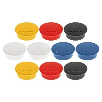 SANS MARQUE Magnetoplan Magnet (ø X H) 40 Mm X 13 Mm Rund Weiß, Gelb, Rot, Schwarz, Blau 10 St. 1662010 SANS MARQUE Magnetoplan Magnet (ø X H) 40 Mm X 13 Mm Rund Weiß, Gelb, Rot, Schwarz, Blau 10 St. 1662010