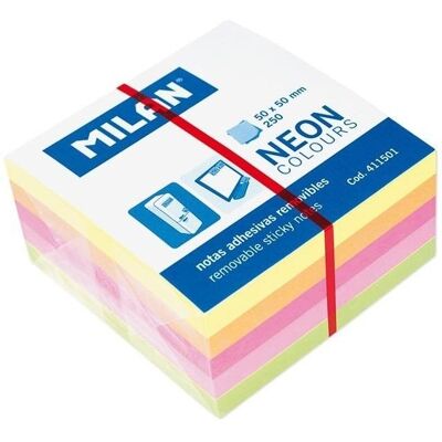 MILAN Neonfarbene Mixkarten, Mini-würfel, 50x50, 250 Stück. Mailand MILAN Neonfarbene Mixkarten, Mini-würfel, 50x50, 250 Stück. Mailand