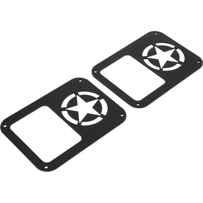 HEAT Dekorative Rücklichtabdeckung Im Fünfzackigen Stern-design, Passend Für Jeep Wrangler Jk 07-18 HEAT Dekorative Rücklichtabdeckung Im Fünfzackigen Stern-design, Passend Für Jeep Wrangler Jk 07-18
