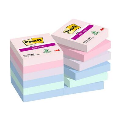 3M Post-it 7100290159 Klebezettel Quadratisch Blau, Grün, Lavendel, Pink, Violett 90 Blätter Selbstklebend 3M Post-it 7100290159 Klebezettel Quadratisch Blau, Grün, Lavendel, Pink, Violett 90 Blätter Selbstklebend