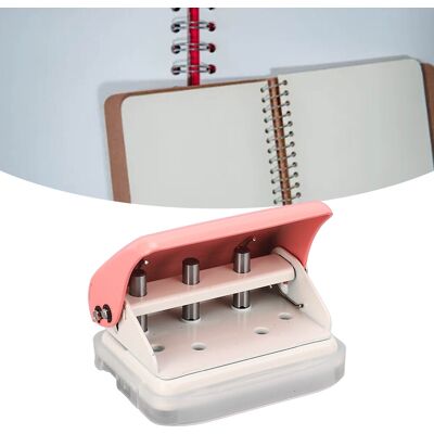 JUTE Pinkfarbener 3-loch-locher 99h3, Manueller Metall-rundlocher, Stanzt 5 Blatt Papier, Geeignet Für Notizbücher Der Formate B5/a5/a6/a7/a4, Scrapbooking-alben Usw. JUTE Pinkfarbener 3-loch-locher 99h3, Manueller Metall-rundlocher, Stanzt 5 Blatt Papier, Geeignet Für Notizbücher Der Formate B5/a5/a6/a7/a4, Scrapbooking-alben Usw.