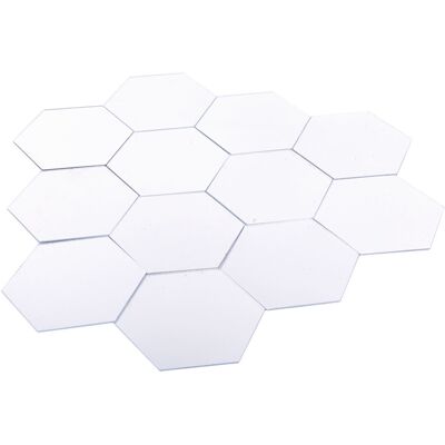 HEAT Selbstklebende Wanddekoration Mit 3d-spiegeleffekt, 12-teiliges Modernes Acryl-set, Wiederverwendbarer Diy-kleber, Dekorative Wohnaccessoires HEAT Selbstklebende Wanddekoration Mit 3d-spiegeleffekt, 12-teiliges Modernes Acryl-set, Wiederverwendbarer Diy-kleber, Dekorative Wohnaccessoires