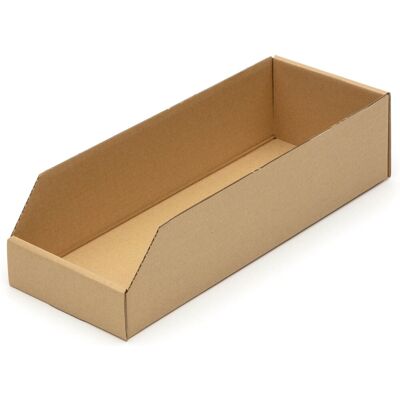 KK VERPACKUNGEN 750 Regalkartons 400 X 150 X 100 Mm Sortierboxen Lagerboxen Aufbewahrung Wellpappe KK VERPACKUNGEN 750 Regalkartons 400 X 150 X 100 Mm Sortierboxen Lagerboxen Aufbewahrung Wellpappe