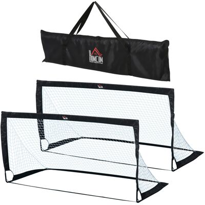 OEM Fußballtor 2er Set Faltbar 183 X 90 X 90 Cm Wetterfest Mit Tragetasche Outdoor Fußball Tore Für Erwachsene Fußballtore Für Freizeit Garten Training Schwarz OEM Fußballtor 2er Set Faltbar 183 X 90 X 90 Cm Wetterfest Mit Tragetasche Outdoor Fußball Tore Für Erwachsene Fußballtore Für Freizeit Garten Training Schwarz