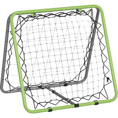 Fußball Rebounder Kickback Tor Rückprallwand Netz Für Baseball Basketball Beidseitiger Rückprall Verstellbar In 5 Stufen Metall Grün+schwarz 75 X 75 X 64 Cm - Homcom Fußball Rebounder Kickback Tor Rückprallwand Netz Für Baseball Basketball Beidseitiger Rückprall Verstellbar In 5 Stufen Metall Grün+schwarz 75 X 75 X 64 Cm - Homcom