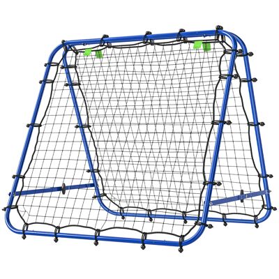 OEM Doppelseitige Rebounder Für Fußball, Verstellbar Prellwand Mit 5 Winkelpositionen Rückprallwand Netz, 100 X 68-95cm Kickback Tor Für Jugendliche, Rückprallwand Für Handball Training, Blau OEM Doppelseitige Rebounder Für Fußball, Verstellbar Prellwand Mit 5 Winkelpositionen Rückprallwand Netz, 100 X 68-95cm Kickback Tor Für Jugendliche, Rückprallwand Für Handball Training, Blau