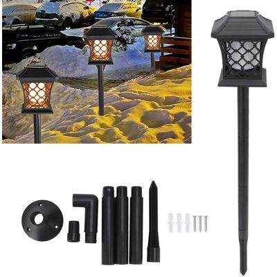 JUTE Solarflammenlampe, Dynamische Taschenlampe Mit Simuliertem Lichteffekt, Wasserdichte Led-gartenlampe Für Den Außenbereich, Rasenlampe. JUTE Solarflammenlampe, Dynamische Taschenlampe Mit Simuliertem Lichteffekt, Wasserdichte Led-gartenlampe Für Den Außenbereich, Rasenlampe.