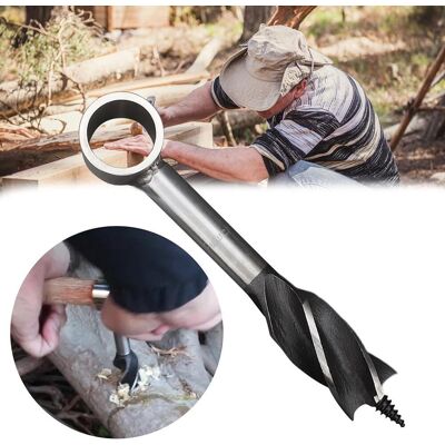 HEAT Handbohrer Aus Kohlenstoffstahl, Überlebenswerkzeug Für Siedler, Manuelles Lochwerkzeug, Multitool Für Bushcraft, Camping Und Outdoor-rucksackausrüstung HEAT Handbohrer Aus Kohlenstoffstahl, Überlebenswerkzeug Für Siedler, Manuelles Lochwerkzeug, Multitool Für Bushcraft, Camping Und Outdoor-rucksackausrüstung