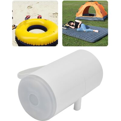 JUTE Mini-luftpumpe, Led-luftpumpe, Usb, Doppelt Verwendbar Für Zuhause Und Camping, Mit Licht, Zum Aufpumpen Von Luftmatratzen, Bojen Und Aufbewahrungssäcken, Weiß. JUTE Mini-luftpumpe, Led-luftpumpe, Usb, Doppelt Verwendbar Für Zuhause Und Camping, Mit Licht, Zum Aufpumpen Von Luftmatratzen, Bojen Und Aufbewahrungssäcken, Weiß.