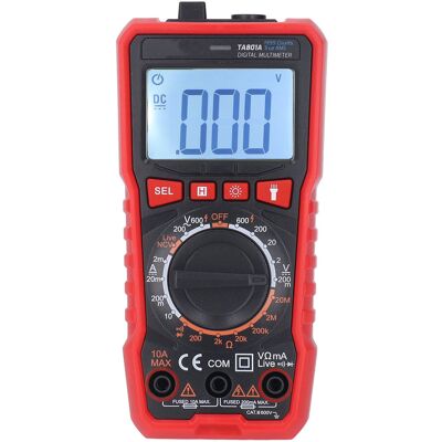 HEAT Tragbares Digitalmultimeter Mit Hoher Genauigkeit Zur Messung Von Spannung, Stromstärke, Widerstand Und Elektrischer Leistung Mit Taschenlampe HEAT Tragbares Digitalmultimeter Mit Hoher Genauigkeit Zur Messung Von Spannung, Stromstärke, Widerstand Und Elektrischer Leistung Mit Taschenlampe