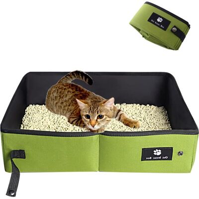 OEM Faltbare Katzentoilette – Tragbare Katzentoilette, Weich, Strapazierfähig Und Wasserdicht, Für Drinnen, Zuhause, Reisen, Camping, Grün, Groß, 45 X 35 Cm OEM Faltbare Katzentoilette – Tragbare Katzentoilette, Weich, Strapazierfähig Und Wasserdicht, Für Drinnen, Zuhause, Reisen, Camping, Grün, Groß, 45 X 35 Cm