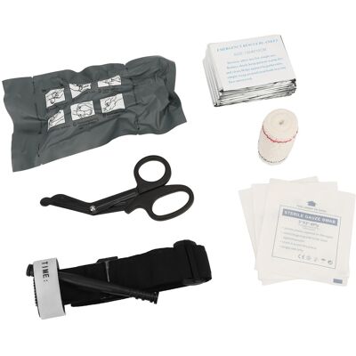 HEAT Notfall-verbandset, Multifunktionales Tourniquet, Israelische Verbandschere, Decke, Mullbinde, Trauma-set Für Den Einsatz Im Freien HEAT Notfall-verbandset, Multifunktionales Tourniquet, Israelische Verbandschere, Decke, Mullbinde, Trauma-set Für Den Einsatz Im Freien