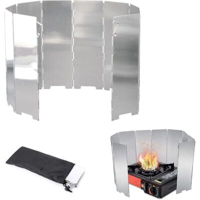 OEM Faltbarer Aluminium-windschutz, Camping-windschutzplatten, 10 Stück, Windschutz Für Faltbare Gaskocher, Für Camping, Outdoor-kocher, Picknick OEM Faltbarer Aluminium-windschutz, Camping-windschutzplatten, 10 Stück, Windschutz Für Faltbare Gaskocher, Für Camping, Outdoor-kocher, Picknick