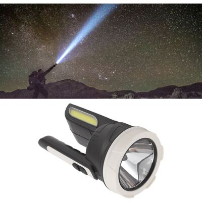 JUTE Tragbare Led-taschenlampe Für Camping, Hochintensiver Cob-scheinwerfer, Wiederaufladbare Led-taschenlampe Mit Großer Reichweite JUTE Tragbare Led-taschenlampe Für Camping, Hochintensiver Cob-scheinwerfer, Wiederaufladbare Led-taschenlampe Mit Großer Reichweite