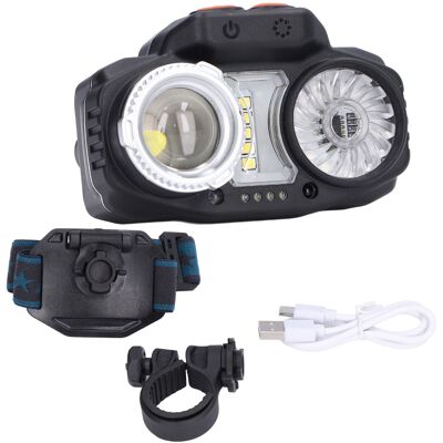 HEAT Tragbare, Wiederaufladbare Led-stirnlampe Mit Intelligenter, Wasserdichter Taschenlampe Und Akkuanzeige Für Radfahren Und Camping HEAT Tragbare, Wiederaufladbare Led-stirnlampe Mit Intelligenter, Wasserdichter Taschenlampe Und Akkuanzeige Für Radfahren Und Camping