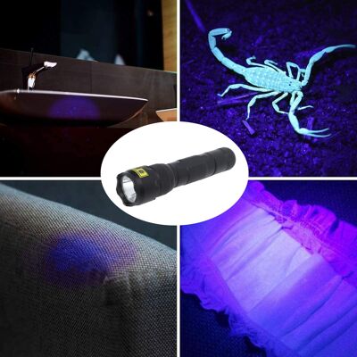 JUTE Mini-taschenlampe (395 Nm), Led-detektionstaschenlampe, Uv-taschenlampe, Banknotendetektor, Haustierurindetektor JUTE Mini-taschenlampe (395 Nm), Led-detektionstaschenlampe, Uv-taschenlampe, Banknotendetektor, Haustierurindetektor