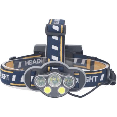 HEAT Wiederaufladbare Stirnlampe Mit 5 Leds, 560 Lm Cob, Starkem Usb-anschluss, Wasserdichter Taschenlampe HEAT Wiederaufladbare Stirnlampe Mit 5 Leds, 560 Lm Cob, Starkem Usb-anschluss, Wasserdichter Taschenlampe