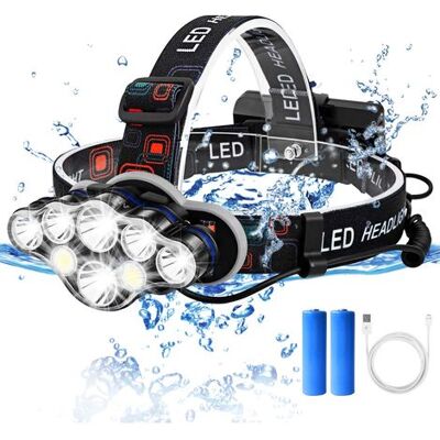 OEM Stirnlampe, Usb-wiederaufladbare Stirnlampe, Leistungsstarke 8-led-stirnlampe, 8 Einstellbare Leuchtmodi, Wasserdichte Taschenlampe Für Camping, Klettern, Wandern, Angeln Und Laufen OEM Stirnlampe, Usb-wiederaufladbare Stirnlampe, Leistungsstarke 8-led-stirnlampe, 8 Einstellbare Leuchtmodi, Wasserdichte Taschenlampe Für Camping, Klettern, Wandern, Angeln Und Laufen