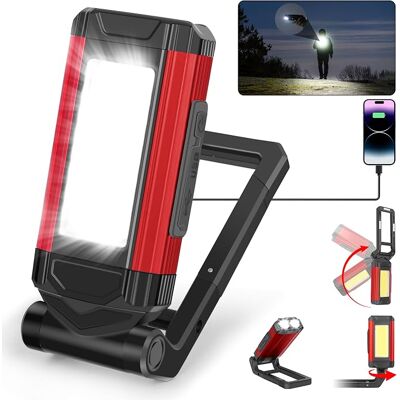 OEM Wiederaufladbare Led-lampen, Led-arbeitsleuchten Für Mechaniker Mit Schwenkhalterung Und Klapphaken, Cob-taschenlampe Mit Magnet Für Auto, Werkstatt, Camping Und Notfälle - Geschenk Für Männer (1 Stüc OEM Wiederaufladbare Led-lampen, Led-arbeitsleuchten Für Mechaniker Mit Schwenkhalterung Und Klapphaken, Cob-taschenlampe Mit Magnet Für Auto, Werkstatt, Camping Und Notfälle - Geschenk Für Männer (1 Stüc