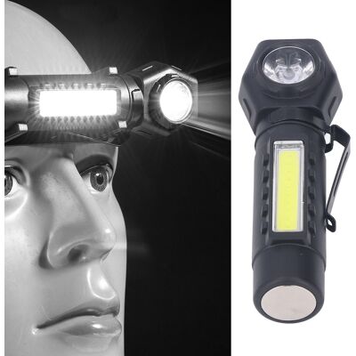 JUTE Wiederaufladbare Led-stirnlampe Für Den Außenbereich Per Usb, Tragbare, Hochintensive Cob-taschenlampe Mit Großer Reichweite, Led-stirnlampe Für Camping JUTE Wiederaufladbare Led-stirnlampe Für Den Außenbereich Per Usb, Tragbare, Hochintensive Cob-taschenlampe Mit Großer Reichweite, Led-stirnlampe Für Camping