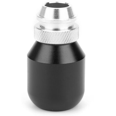 HEAT Teleskop-schaltknauf, Universell Verstellbar, Mattiertes Aluminium, Schwarz, Upgrade-schaltkopf HEAT Teleskop-schaltknauf, Universell Verstellbar, Mattiertes Aluminium, Schwarz, Upgrade-schaltkopf