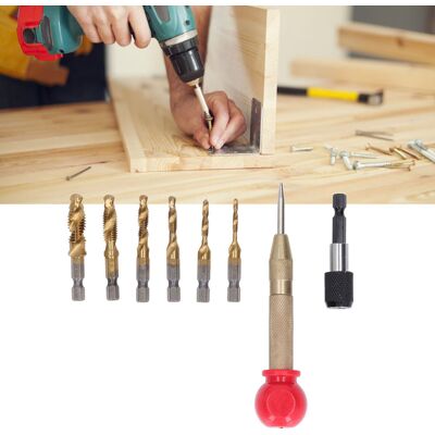 JUTE 8-teiliges Schnellverschluss-angelruten-set Mit Sechskantschaft, Konisch, Titanbeschichtet Und Roter Kappe JUTE 8-teiliges Schnellverschluss-angelruten-set Mit Sechskantschaft, Konisch, Titanbeschichtet Und Roter Kappe