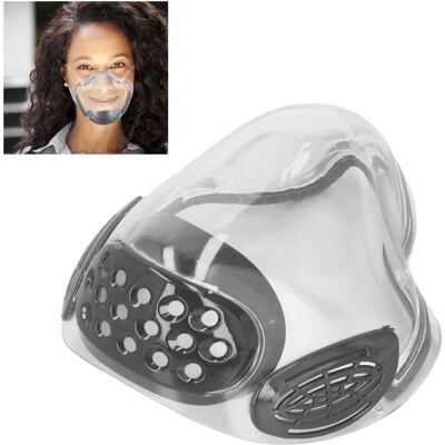 JUTE Beschlagfreie Lippenlesemaske, Transparente Pc-schutzmaske, Spritzwassergeschütztes Visier, Beschlagfreies Transparentes Visier, Geeignet Für Erwachsene Und Lehrer, Grau. JUTE Beschlagfreie Lippenlesemaske, Transparente Pc-schutzmaske, Spritzwassergeschütztes Visier, Beschlagfreies Transparentes Visier, Geeignet Für Erwachsene Und Lehrer, Grau.