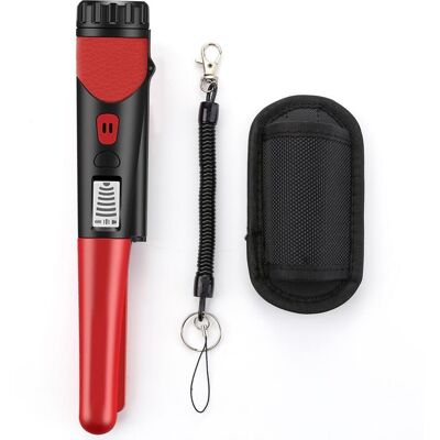JUTE Tragbarer Metalldetektor Mit Vibrationsalarm, Präziser Metallortungsgerät, Geeignet Für Erwachsene Und Kinder, Für Outdoor-erkundungen, Rot. JUTE Tragbarer Metalldetektor Mit Vibrationsalarm, Präziser Metallortungsgerät, Geeignet Für Erwachsene Und Kinder, Für Outdoor-erkundungen, Rot.