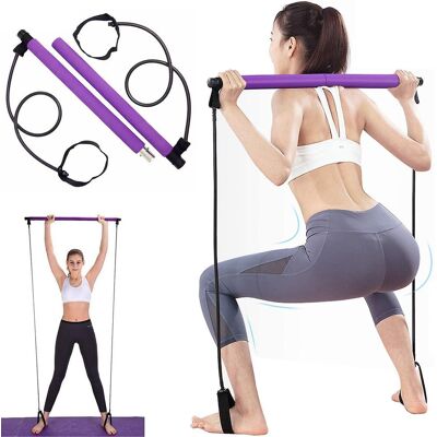 OEM Pilates-übungsstange Mit Widerstandsband Für Ganzkörpertraining, Yo OEM Pilates-übungsstange Mit Widerstandsband Für Ganzkörpertraining, Yo