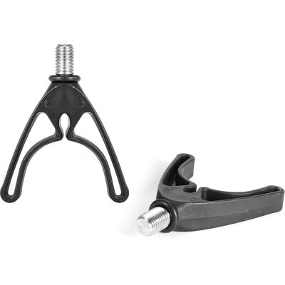 HEAT Lot De 2 Supports De Canne À Pêche Noirs En Forme De U, Outils De Pêche À La Carpe HEAT Lot De 2 Supports De Canne À Pêche Noirs En Forme De U, Outils De Pêche À La Carpe