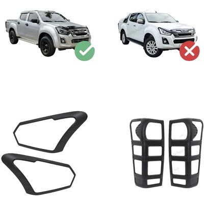 OEM Rücklichtabdeckungen, Mattschwarz, Abs-material, 4er-set OEM Rücklichtabdeckungen, Mattschwarz, Abs-material, 4er-set