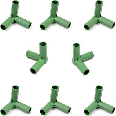 OEM Gewächshausrahmenverbinder, Gewächshausrahmen-möbelverbinder, 10 Gartenrahmen-verbindungszubehörteile, 16 Mm Stabile Stütze Für Gewächshausrahmen (3-wege-rechtwinkel) OEM Gewächshausrahmenverbinder, Gewächshausrahmen-möbelverbinder, 10 Gartenrahmen-verbindungszubehörteile, 16 Mm Stabile Stütze Für Gewächshausrahmen (3-wege-rechtwinkel)