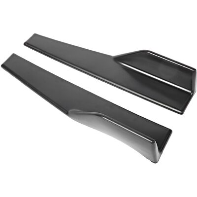 HEAT 2 Stück Universelle Seitenschweller-splitter-winglets Mit Diffusor In Carbonfaser-optik HEAT 2 Stück Universelle Seitenschweller-splitter-winglets Mit Diffusor In Carbonfaser-optik