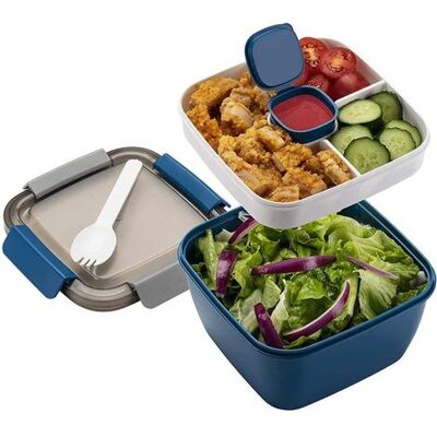 OEM 1,1-liter-lunchbox Mit Unterteiltem Fach, Lunchbox Für Erwachsene/kinder, Robuste Bento-lunchbox, Salat-lunchbox, Mikrowellengeeignete Lunchbox Für Reisen, Schule/arbeit/picknicks (blau) OEM 1,1-liter-lunchbox Mit Unterteiltem Fach, Lunchbox Für Erwachsene/kinder, Robuste Bento-lunchbox, Salat-lunchbox, Mikrowellengeeignete Lunchbox Für Reisen, Schule/arbeit/picknicks (blau)