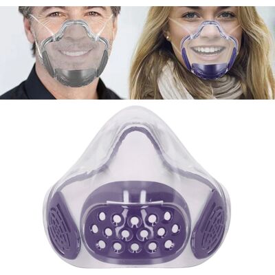 JUTE Beschlagfreie Lippenlesemaske, Transparente Polycarbonat-schutzmaske, Spritzwassergeschütztes Schutzvisier, Beschlagfreies Transparentes Visier, Geeignet Für Erwachsene Und Lehrer, Lila. JUTE Beschlagfreie Lippenlesemaske, Transparente Polycarbonat-schutzmaske, Spritzwassergeschütztes Schutzvisier, Beschlagfreies Transparentes Visier, Geeignet Für Erwachsene Und Lehrer, Lila.