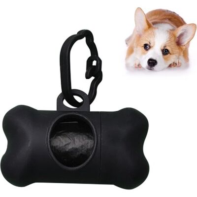 OEM Hundekotbeutelhalter Mit Gürtelclip, Inklusive 1 Rolle Hundekotbeutel, Schwarz (855cm) OEM Hundekotbeutelhalter Mit Gürtelclip, Inklusive 1 Rolle Hundekotbeutel, Schwarz (855cm)