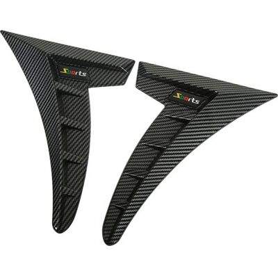 HEAT Paar Sportliche Seitliche Lüftungsschlitzrahmen, Carbon-optik, Extrem Widerstandsfähiges Tpu, Universell Für Autos, Seitliche Lüftungsblenden HEAT Paar Sportliche Seitliche Lüftungsschlitzrahmen, Carbon-optik, Extrem Widerstandsfähiges Tpu, Universell Für Autos, Seitliche Lüftungsblenden