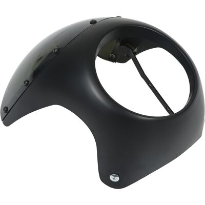 HEAT Schutzscheibe Für 7-zoll-motorradscheinwerfer, Universelle Verkleidung, Runde Optik In Mattschwarz, Kompatibel Mit Den Meisten Motorrädern. HEAT Schutzscheibe Für 7-zoll-motorradscheinwerfer, Universelle Verkleidung, Runde Optik In Mattschwarz, Kompatibel Mit Den Meisten Motorrädern.