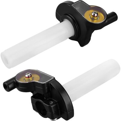 HEAT 22-mm-motorradgasgriffe, Orangefarbener, Drehbarer Griff Für Dirtbikes, Lenkerkit Mit Rolle, Enduro-gasgriff, Gasgriffersatz. HEAT 22-mm-motorradgasgriffe, Orangefarbener, Drehbarer Griff Für Dirtbikes, Lenkerkit Mit Rolle, Enduro-gasgriff, Gasgriffersatz.