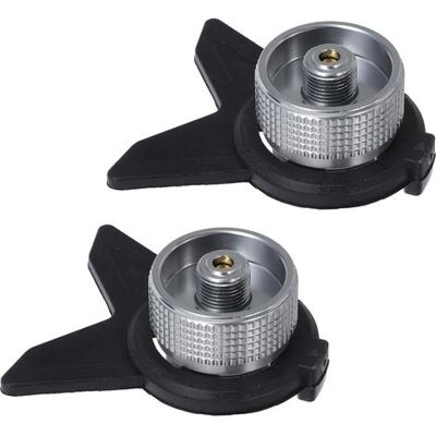 OEM Butankartuschenadapter, Selbstschließender Halter, 2-teiliger Camping-gastankkonverter, Kompatibel Mit Propangasherden, Grillanschluss OEM Butankartuschenadapter, Selbstschließender Halter, 2-teiliger Camping-gastankkonverter, Kompatibel Mit Propangasherden, Grillanschluss